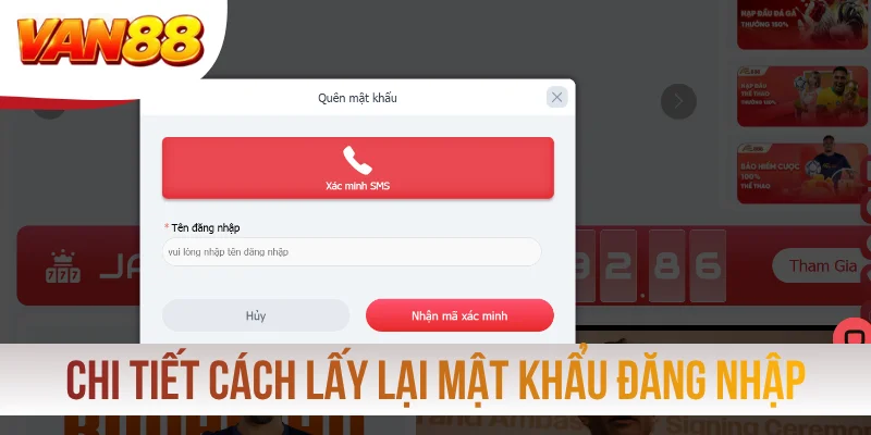 Chi tiết cách lấy lại mật khẩu đăng nhập khi quên