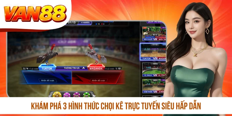 Khám phá 3 hình thức chọi kê trực tuyến siêu hấp dẫn Khám phá 3 hình thức chọi kê trực tuyến siêu hấp dẫn